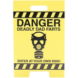 Funny birthday greeting card for dad with a 3D sign design from UK Greetings, featuring colorful and festive artwork.