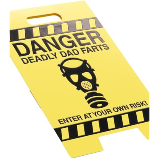3D sign design funny birthday greeting card for dad by UK Greetings, featuring colorful, playful visuals on the front.