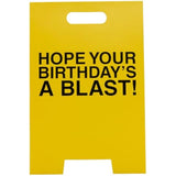3D sign birthday greeting card for dad by UK Greetings featuring humorous design and colorful imagery.
