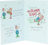 Funny Christmas poem greeting card for husband with festive design, ideal for holiday cheer from UK Greetings.