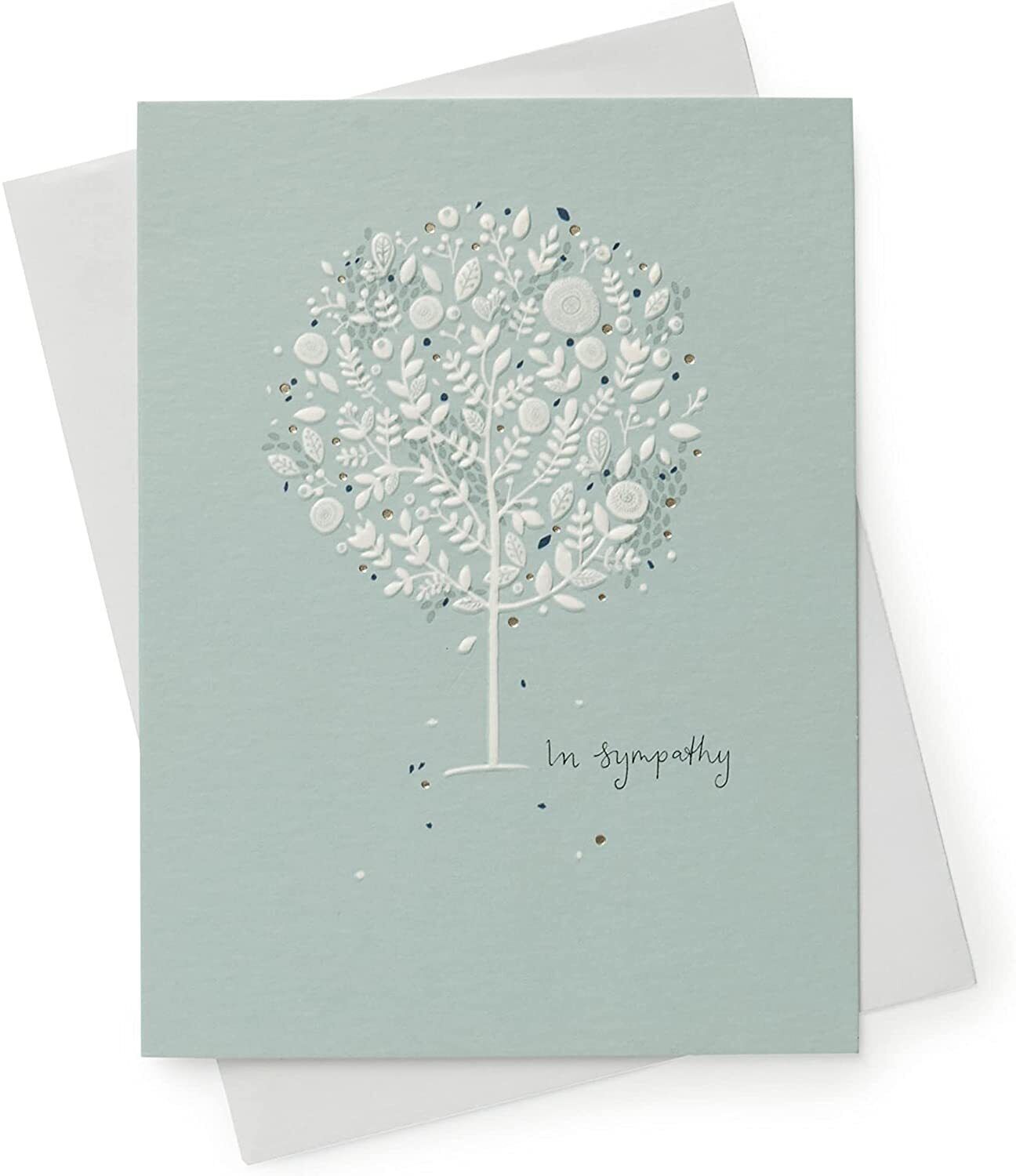 Gentle Sympathy Loss Condolence Card from UK Greetings, featuring a respectful design for expressing condolences.