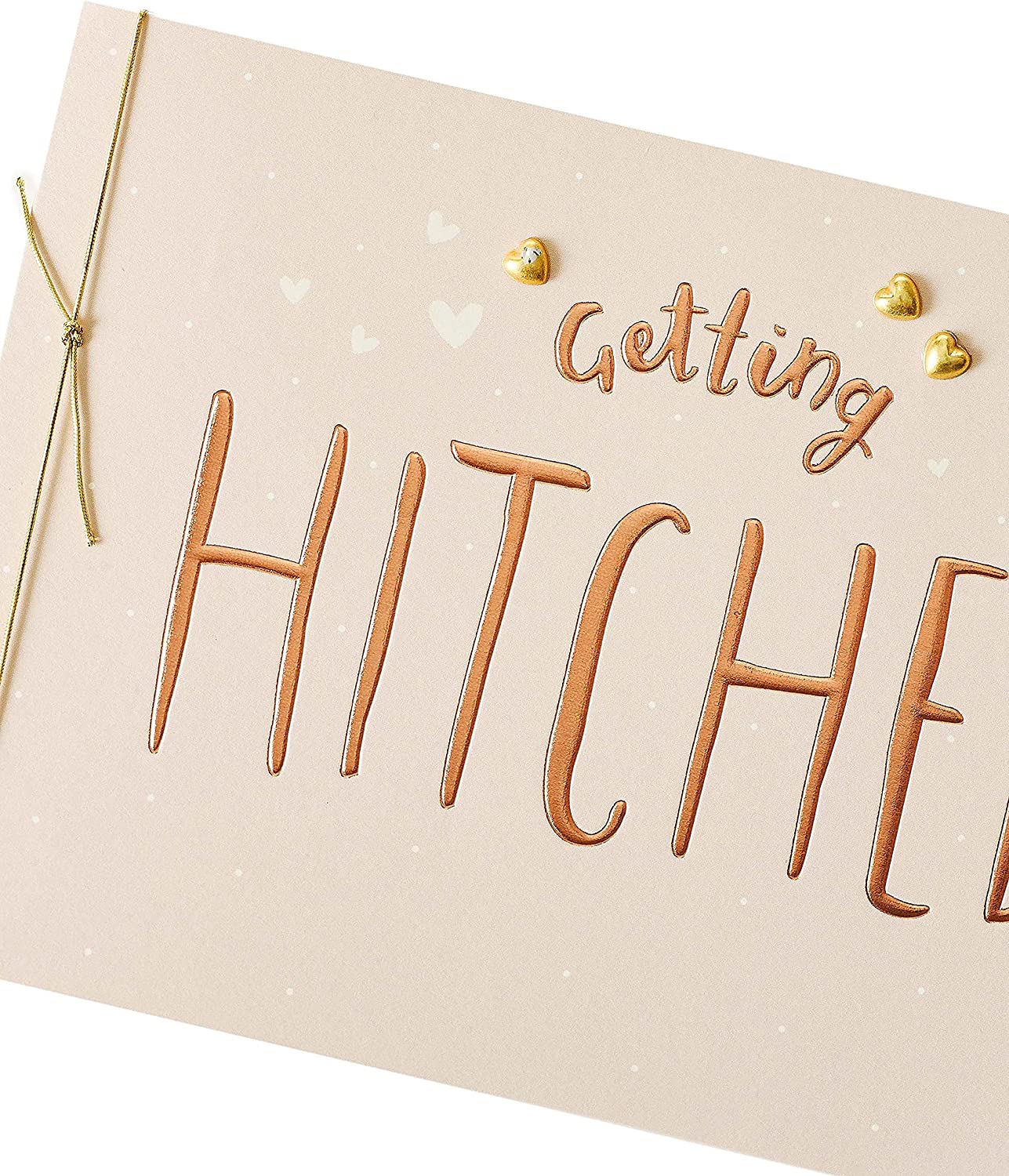 Getting Hitched Knot Love greeting card by UK Greetings, featuring romantic design and heartfelt message for special occasions.
