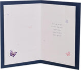 Glam Perfume Friend birthday greeting card from UK Greetings featuring elegant floral design and message for a special friend