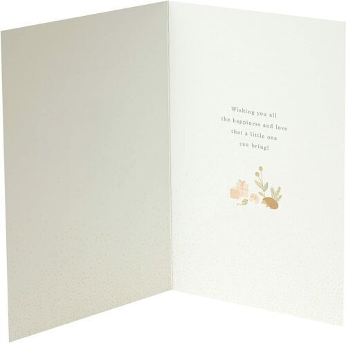 Gold foil greeting card for granddaughter from UK Greetings, featuring a heartfelt design and elegant detailing.