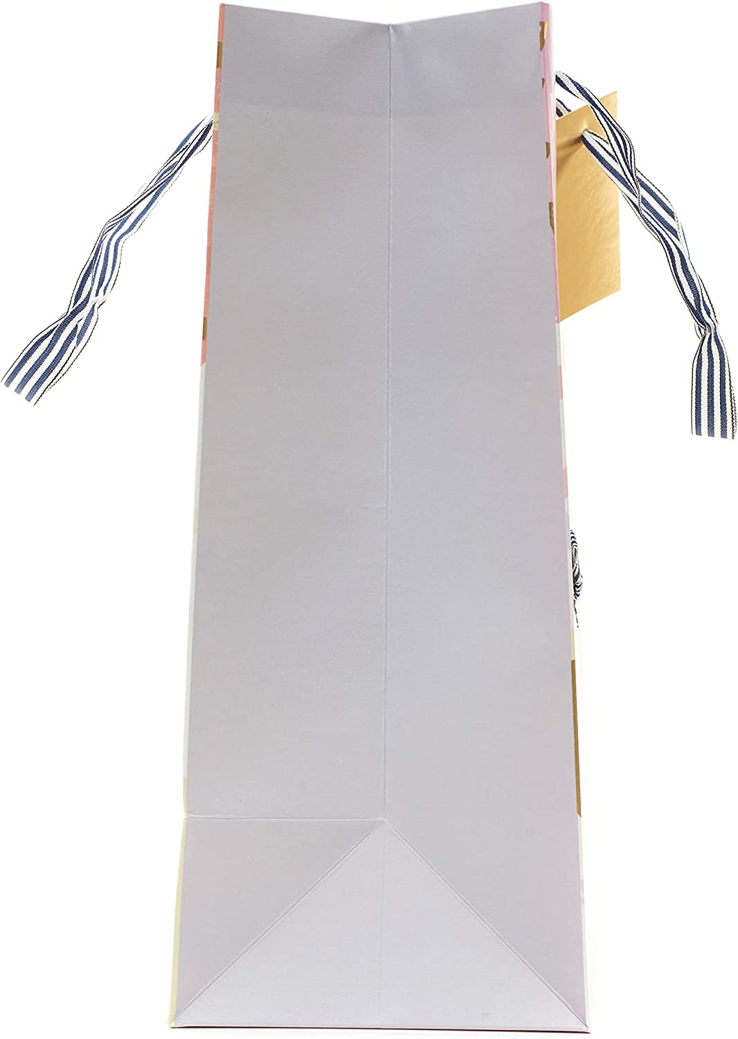 Large golden birthday gift bag with balloon design from UK Greetings, perfect for gift wrapping and celebrations.