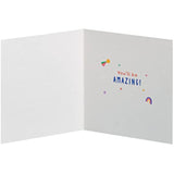 Three UK Greetings Good Luck Exams greeting cards with colorful designs for students preparing for exams.
