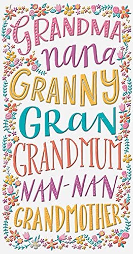 Mother's Day greeting card featuring a heartfelt design for grandma, from UK Greetings, with floral and loving messages.