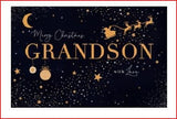 Grandson Christmas greeting card from UK Greetings with a festive design and Merry Christmas love message.