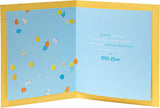 Blue egg design Grandson Easter greeting card with envelope from UK Greetings, featuring colorful Easter-themed artwork.