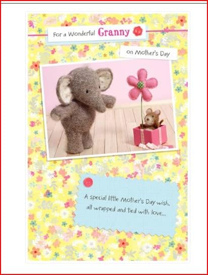 UK Greetings Granny Mother's Day greeting card featuring heartfelt design to celebrate a wonderful grandma on Mother's Day.