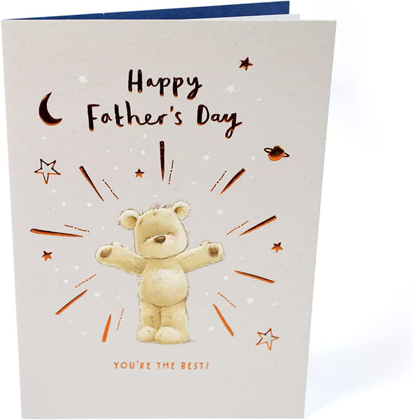 UK Greetings Father's Day greeting card featuring the message "You're The Best" for celebrating dad on Father's Day.