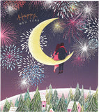 Beautiful New Year greeting card with vibrant firework design, perfect for celebrating the New Year from UK Greetings.