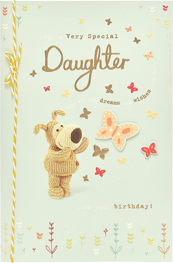 Heartfelt Boofle Daughter Birthday Card from UK Greetings showing a colorful illustrated card with a cheerful design and heartfelt message.