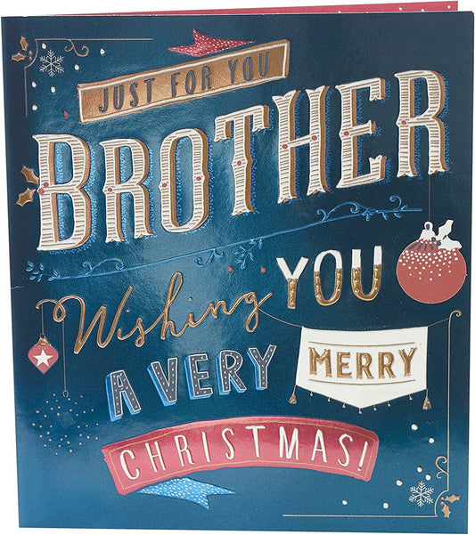 Heartfelt Brother Bond greeting card by UK Greetings featuring a heartfelt design perfect for celebrating brotherly love.