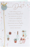Heartfelt Dad Father's Day greeting card from UK Greetings with a heartfelt message, featuring a colorful design and floral accents.