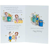 Royal greeting card featuring a heartfelt husband birthday poem from UK Greetings, with decorative design and heartfelt message inside.