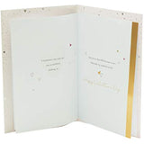 UK Greetings husband Valentine's Day greeting card with heartfelt heart design and included envelope, perfect for expressing love.