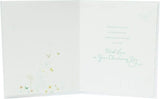 Integrated Blessings Christening Godson greeting card by UK Greetings, featuring a heartfelt message and decorative design.