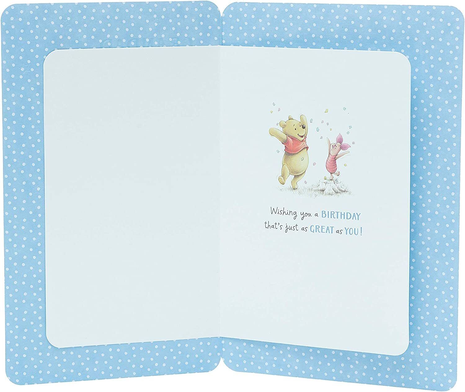 Disney Winnie the Pooh greeting card from UK Greetings featuring a colorful illustration of Winnie the Pooh on the front.