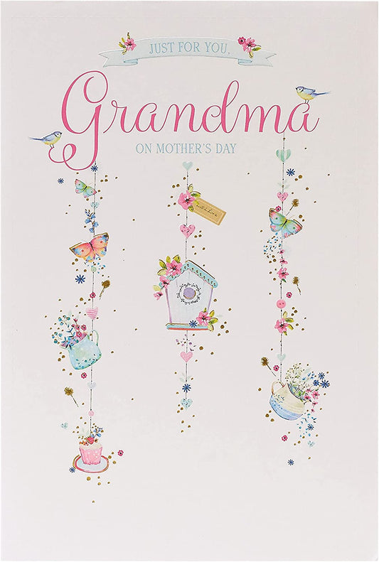 UK Greetings Integrated-Grandma greeting card featuring a heartfelt design, perfect for celebrating grandmothers.