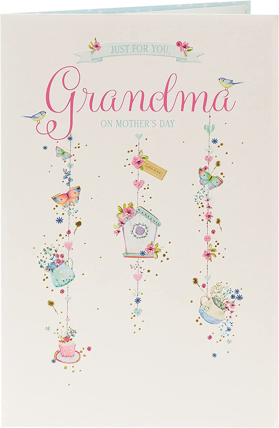 UK Greetings Integrated-Grandma 75 greeting card featuring a heartfelt design for celebrating a grandma's 75th birthday