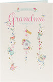UK Greetings Integrated-Grandma 75 greeting card featuring a heartfelt design for celebrating a grandma's 75th birthday