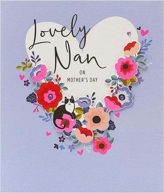 UK Greetings Integrated-Nan 90 greeting card featuring a heartfelt design suitable for special occasions.