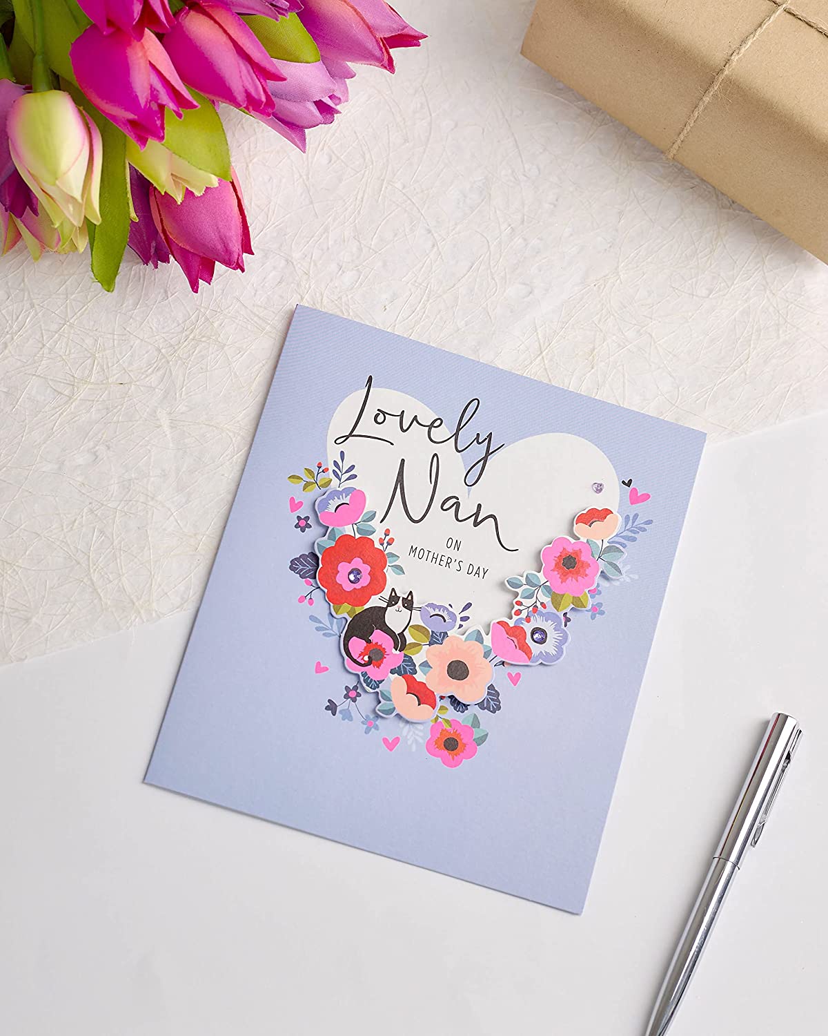 UK Greetings Integrated-Nan greeting card featuring a colorful design and heartfelt message, perfect for special occasions.