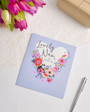 UK Greetings Integrated-Nan greeting card featuring a colorful design and heartfelt message, perfect for special occasions.