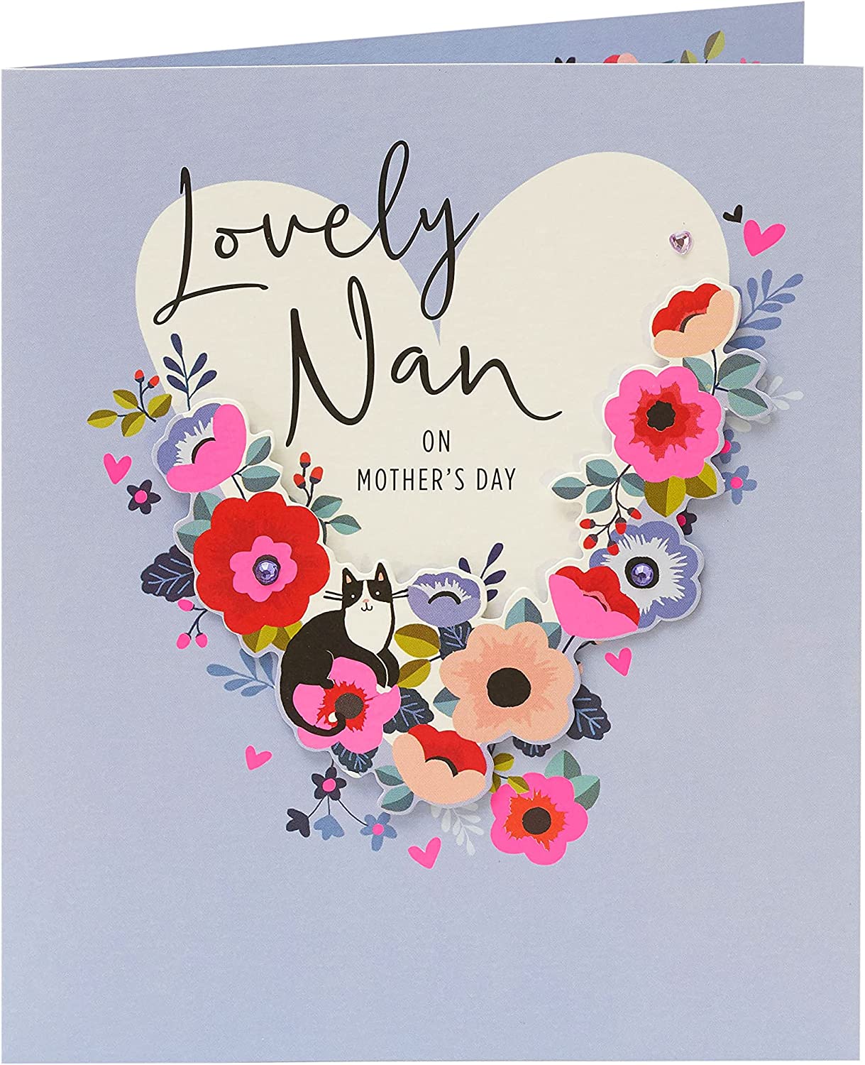 UK Greetings Integrated-Nan 90 greeting card featuring a colorful design for special occasions.