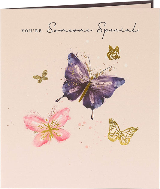 UK Greetings Integrated Someone Special greeting card featuring heartfelt design and message for special occasions.
