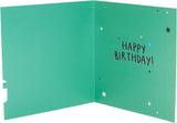 Interactive Rock 'em Sock 'em Design Son birthday greeting card with colorful illustrations and playful design by UK Greetings.