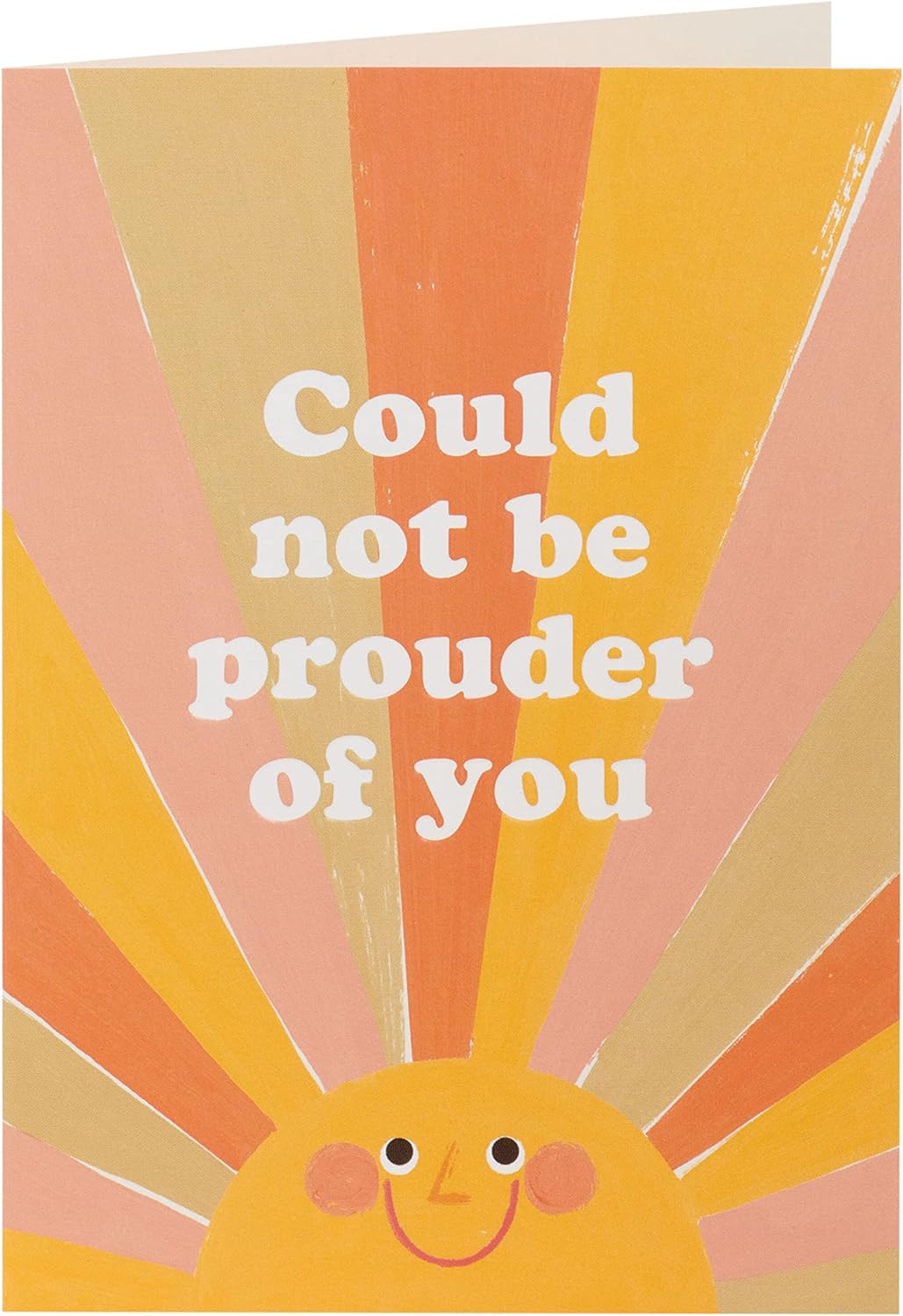 UK Greetings Kindred Could Not Be Prouder greeting card with heartfelt message and colorful floral design.