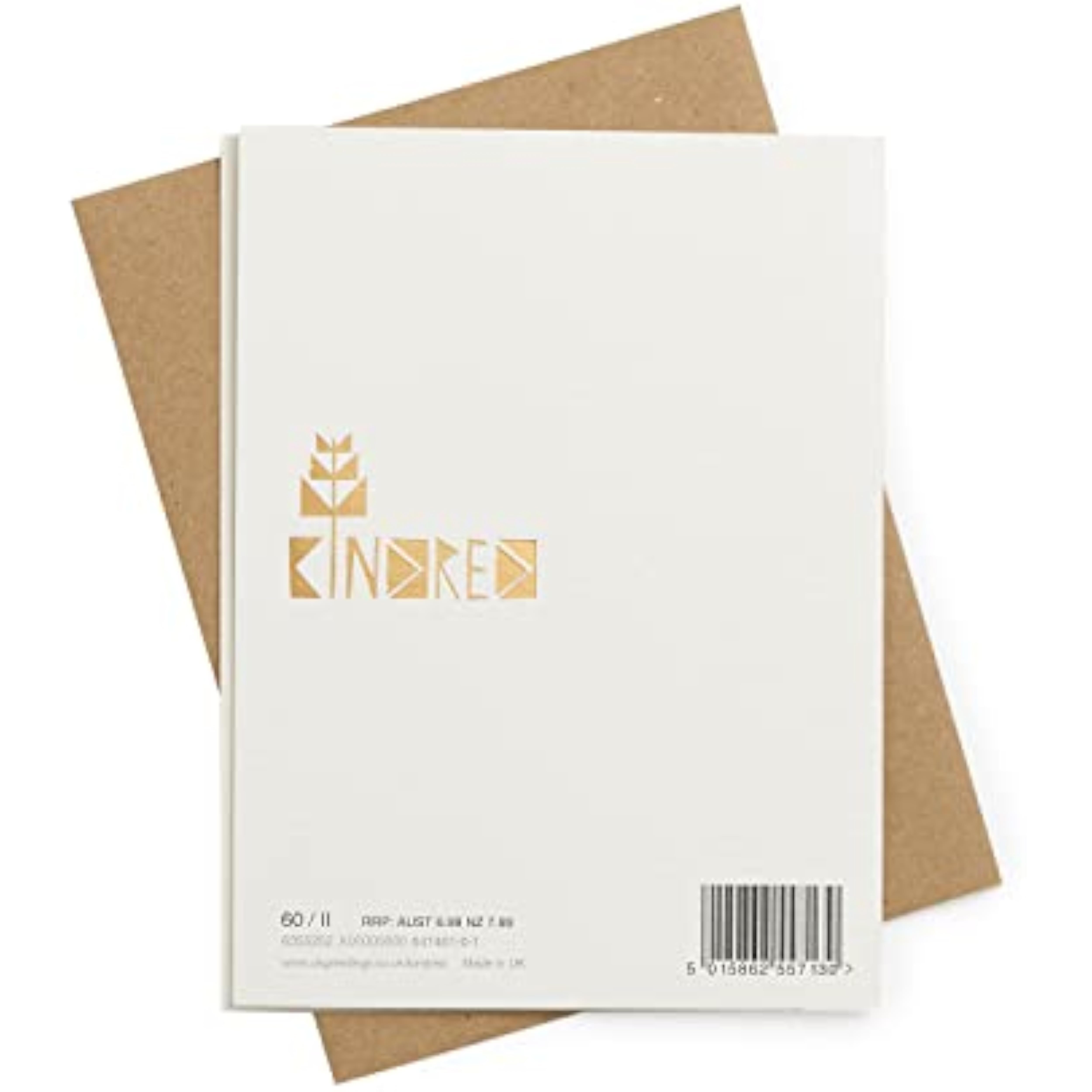 Kindred Giraffe new baby girl greeting card by UK Greetings, featuring a cute giraffe illustration for celebrating a new arrival