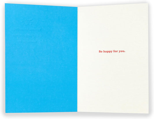 Kindred Meant To Be Pride greeting card by UK Greetings featuring colorful rainbow design and heartfelt message inside.