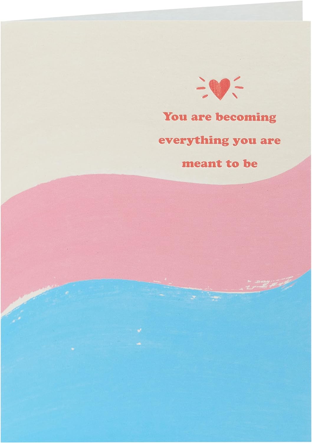 Kindred Meant To Be Pride greeting card by UK Greetings featuring colorful pride-themed artwork and heartfelt message inside.