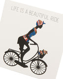 Kindred X Afrotouch greeting card with colorful floral design and uplifting message, perfect for celebrating life's beautiful moments