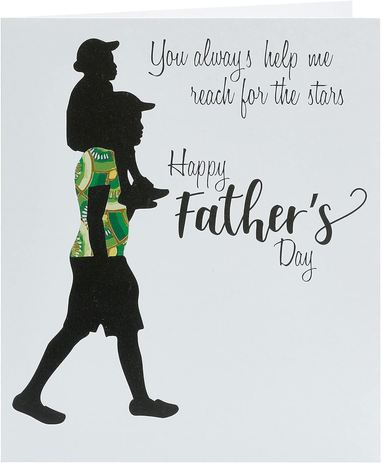 Kindred X Afrotouch Father's Day greeting card featuring starry design and heartfelt message, UK Greetings product.