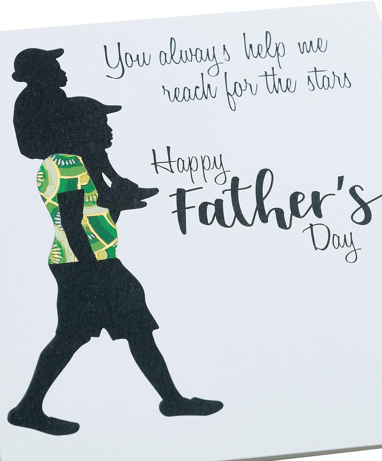 Kindred X Afrotouch Father's Day greeting card featuring starry night design and heartfelt message, by UK Greetings.