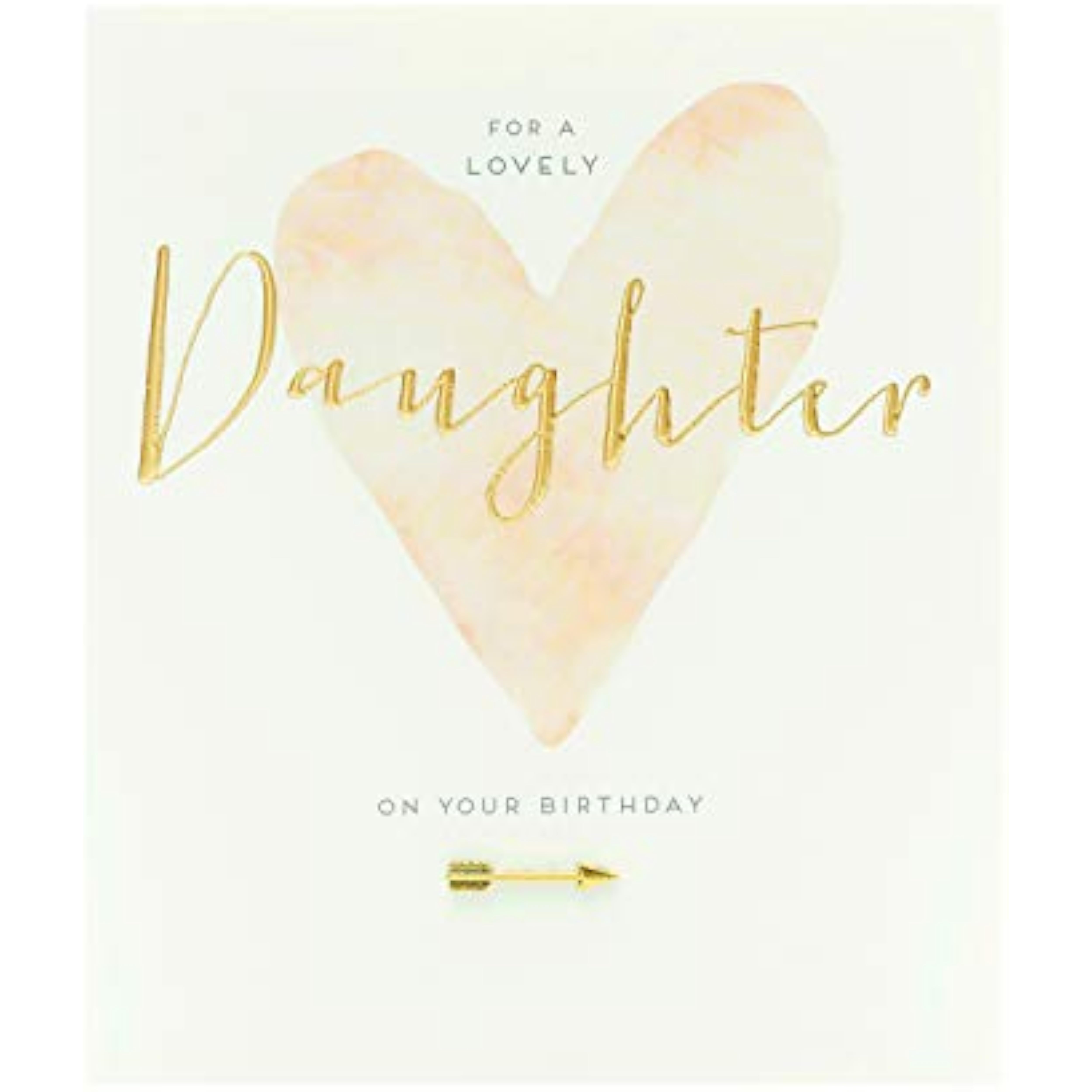 Pink and gold elegance birthday greeting card for daughters, featuring floral design and heartfelt message from UK Greetings.