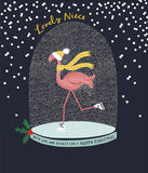 Beautiful Christmas greeting card for a niece from UK Greetings with festive cheer and loving design.