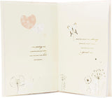 UK Greetings Loving Wife birthday greeting card with heartfelt verse insert, featuring romantic design and heartfelt message inside.