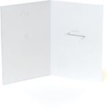 Luxury 40th Ruby Anniversary greeting card with a heart-shaped gem design by UK Greetings.
