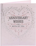 Elegant UK Greetings luxury anniversary couple greeting card featuring romantic artwork and heartfelt message for special occasions.