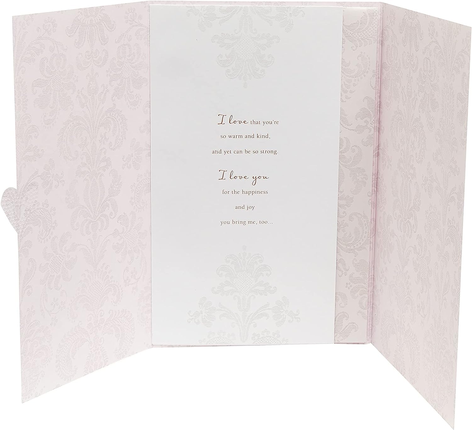 Man I Love Lovely Verse birthday greeting card from UK Greetings featuring colorful floral design and heartfelt message.
