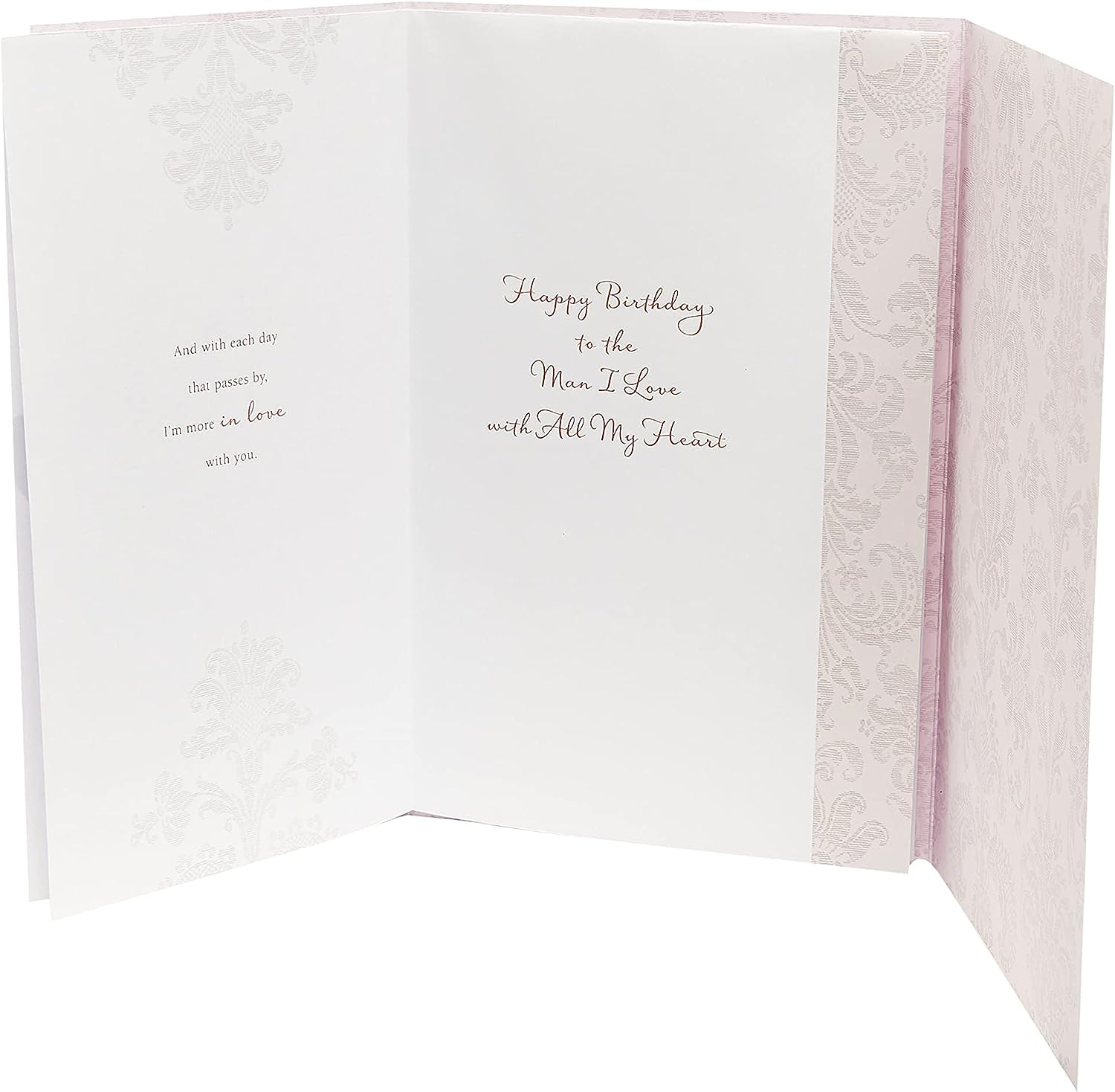Man I Love Lovely Verse birthday greeting card by UK Greetings featuring heartfelt message and colorful design.