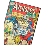 Marvel Avengers retro vintage comic book birthday greeting card featuring classic superhero artwork and vibrant colors.