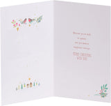 Multi-caption Christmas greeting card for daughter from UK Greetings featuring festive holiday design and heartfelt messages.