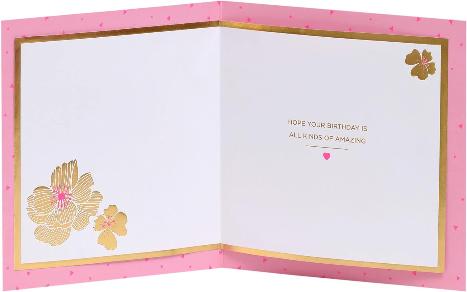 Pink floral birthday greeting card for mum with envelope, UK Greetings brand, featuring a delicate flower design.