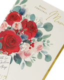 UK Greetings Mum Christmas Card featuring a heartfelt festive design with love, showcasing holiday-themed artwork and cheerful imagery.